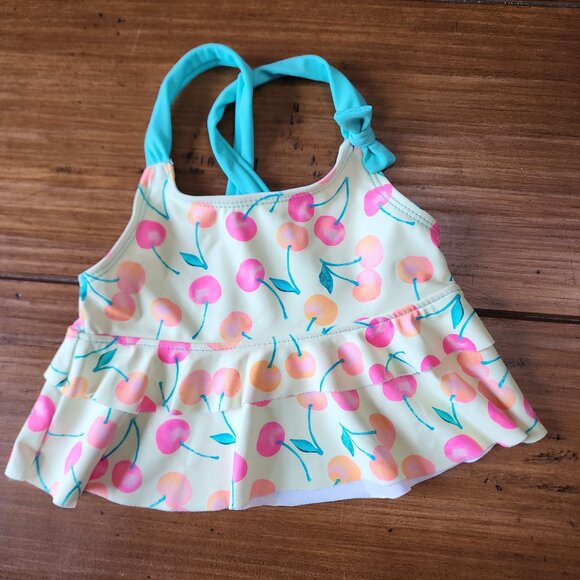 Shelloha - Toddler Girl Cherry Print 2Pc Swimsuit. Size 18 Months NWOT - Picture 4 of 11